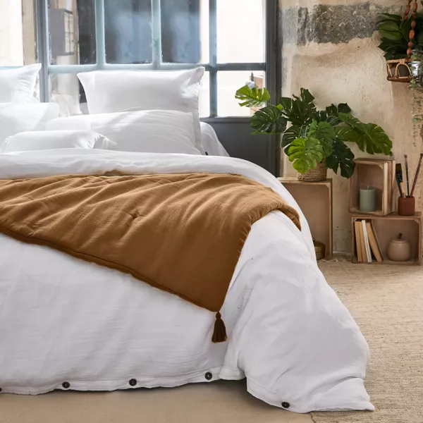 Musselin-Bettl�ufer (90 x 200 cm) Ga�a Camel