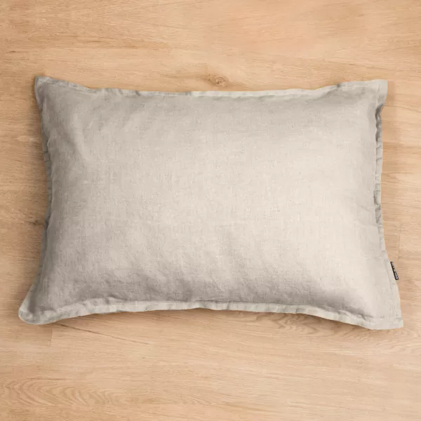 Federa rettangolare lino lavato (70 cm) Louise Beige