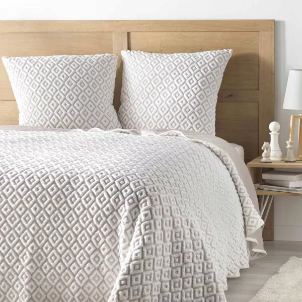 Colcha y 2 fundas de almohada (220 x 240 cm) Joana Beige