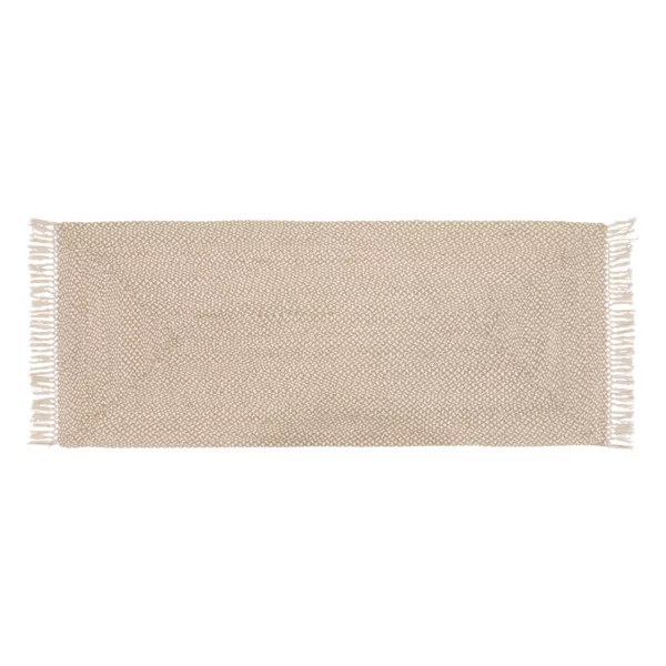 Tapis de couloir jute et coton (80 x 200 cm) Jyta Blanc