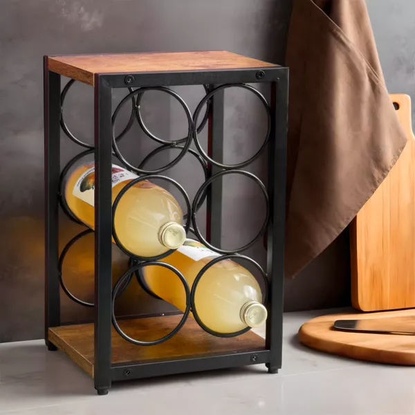 Weinregal Industrial 6 Flaschen (H20 cm) Sacha Schwarz