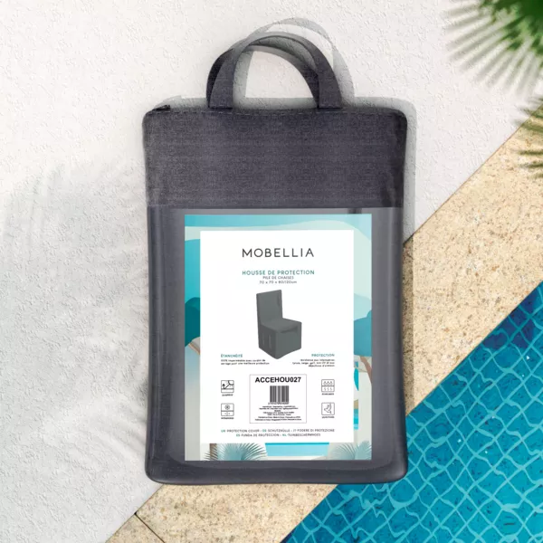 Funda de protecci�n Impermeable para Pila de Sillas H80120 cm - Gris