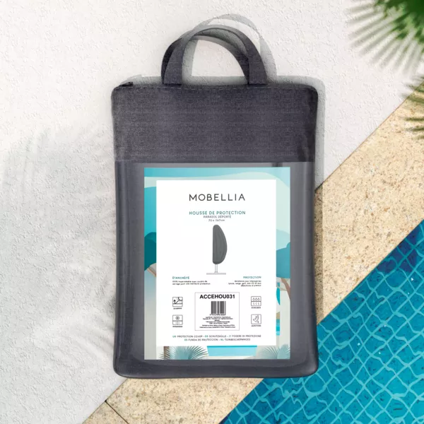 Beschermhoes waterdicht voor zweefparasol H267 cm - Grijs