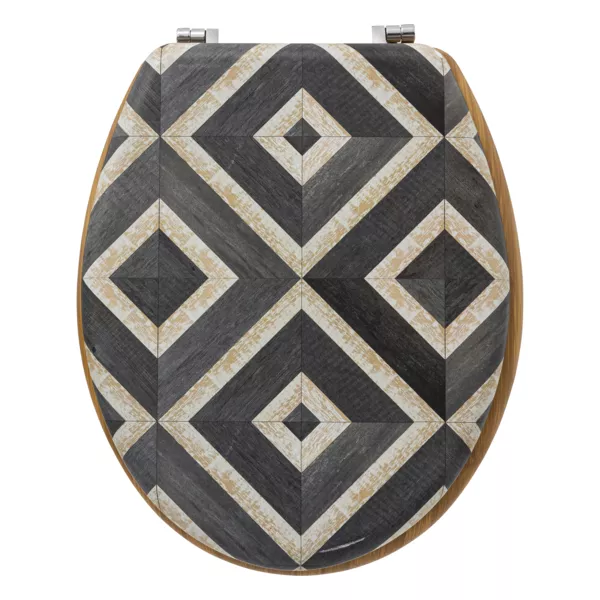 Abattant WC bois (36 x 42,5 cm) Canvas Gris