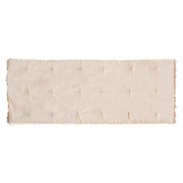 Matelas d'assise coton (60 x 180 cm) Rivi Ecru