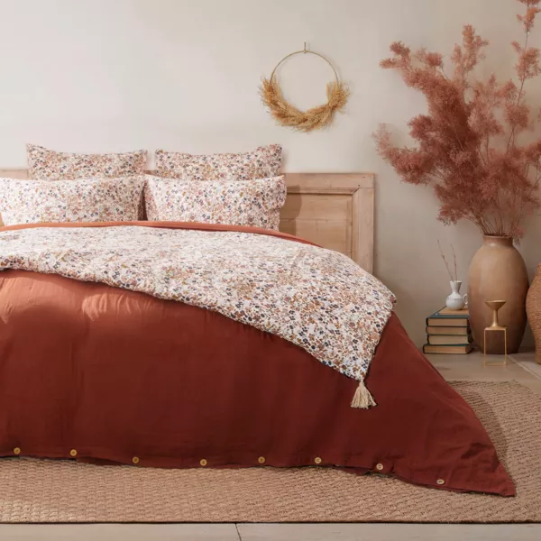 Edredon gaze de coton (90 x 200 cm) Constance Beige pampa