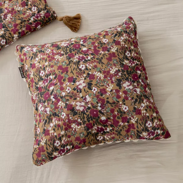 Cuscino quadrato garza di cotone (40 x 40 cm) Constance Camel