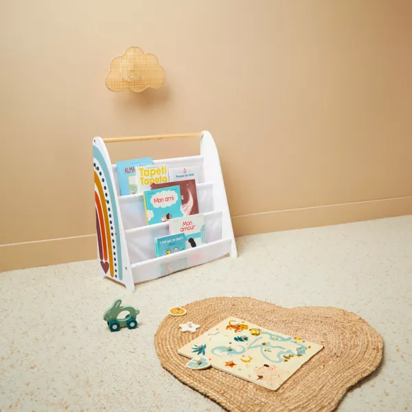 Boekenkast hout (60 x 62 cm) Arc en ciel Meerkleurig