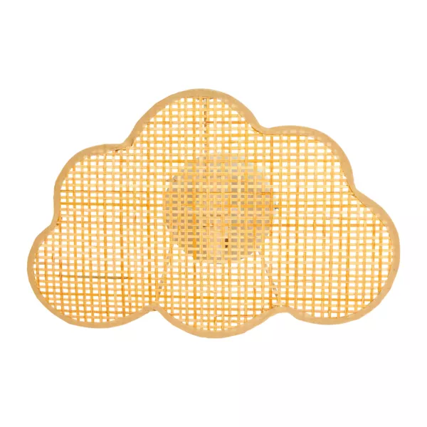 Wandleuchte Kinderzimmer Bambus (30 x 20 cm) Nuage Beige - Deko Kinderzimmer  - Eminza