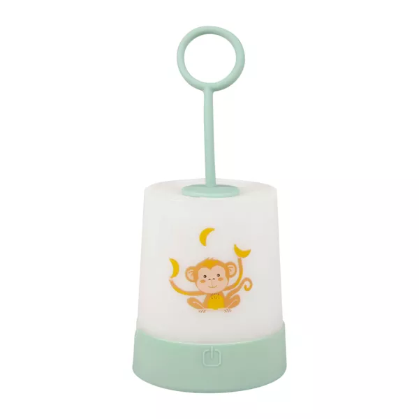 Veilleuse nomade enfant piles (18,8 cm) Singe Verte