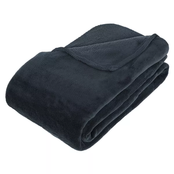 Plaid doux (230 cm) Tendresse Anthracite