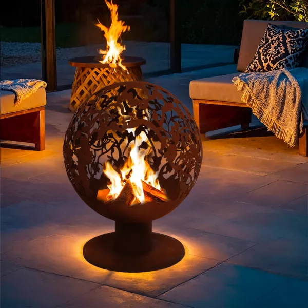 Brasero Extérieur à Emboîter Uniprodo – La Cheminée D’ambiance Pour Le Jardin