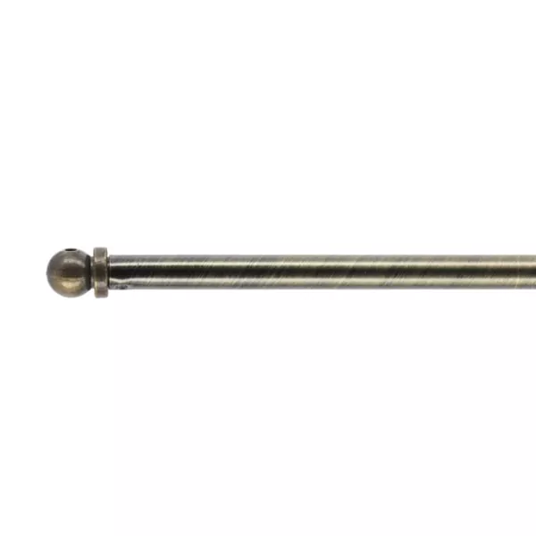 Barra extensible redonda para visillos (L40 - 60 cm /D7 mm) Pietro Bronce