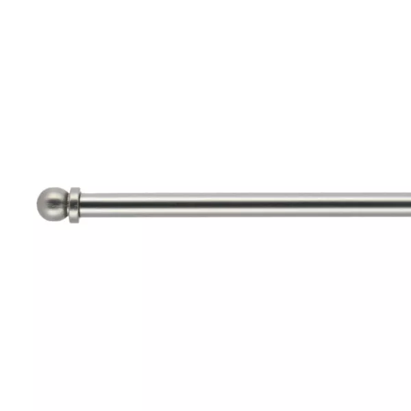 Ausziehbare runde Gardinenstange (L60 - 80 cm /D7 mm) Pietro Silber