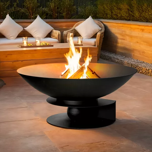 Bras�ro d'ext�rieur (D60 x H50 cm) Flambo Noir