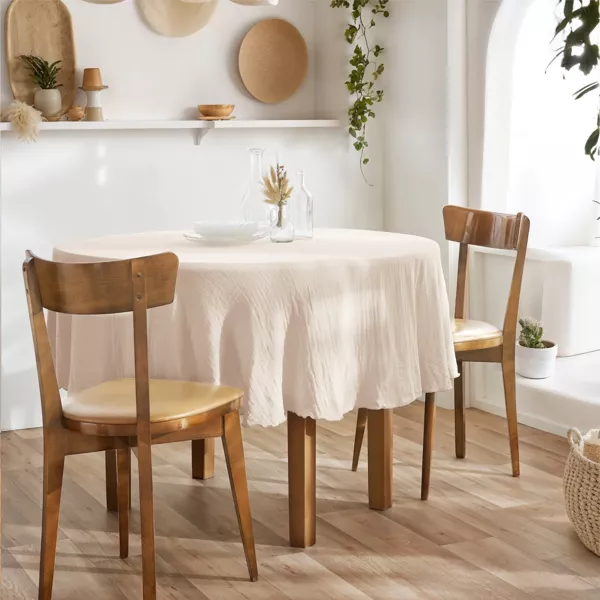 Tafelkleed rond Katoengaas (180 cm) Ga�a Poederroze