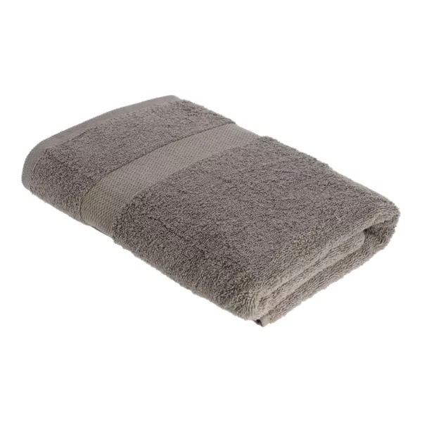 Asciugamano da bagno cotone (70 x 130 cm) Timeless Tortora