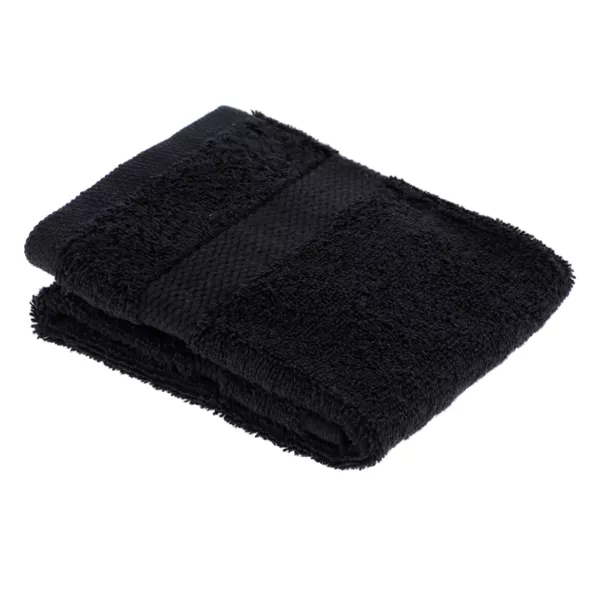 Serviette de bain coton (30 x 50 cm) Timeless Noire