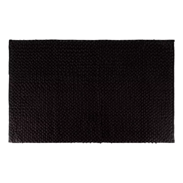 Tapis de bain microfibre (50 x 80 cm) Boules Noir