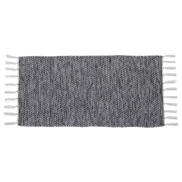 Wohnzimmerteppich Baumwolle (45 x 90 cm) Jade Grau