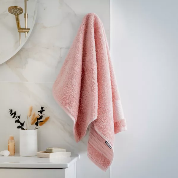 Asciugamano bagno cotone bio (50 x 90 cm) M�line Rosa pesca