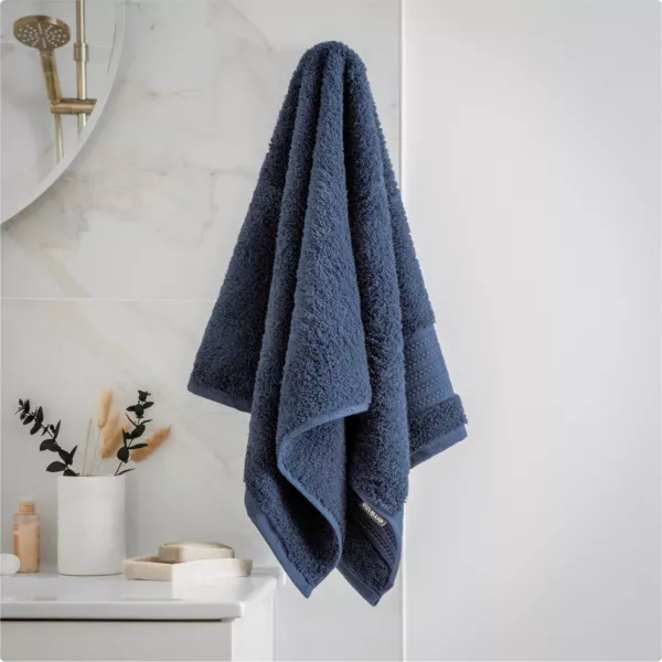 Asciugamano bagno cotone bio (50 x 90 cm) M�line Blu notte