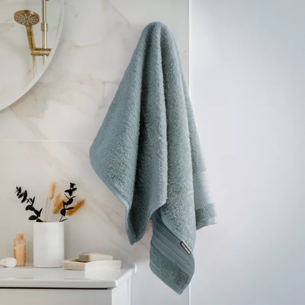 Asciugamano bagno cotone bio (50 x 90 cm) M�line Blu ghiaccio