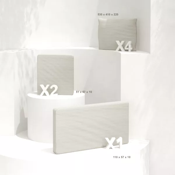 Housses de coussin de remplacement pour salon de jardin Calvi 4 places - Beige chin�