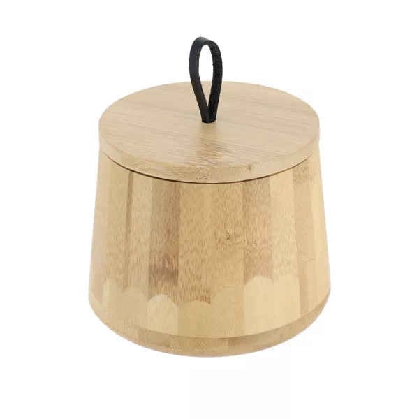 Wattepads-Dose rund aus Bambus (D11 cm) Hawa� Naturfarben
