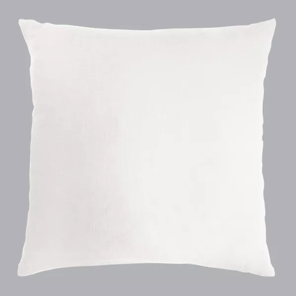 Quadratischer Musselin-Kopfkissenbezug (80 x 80 cm) Ga�a Wei�