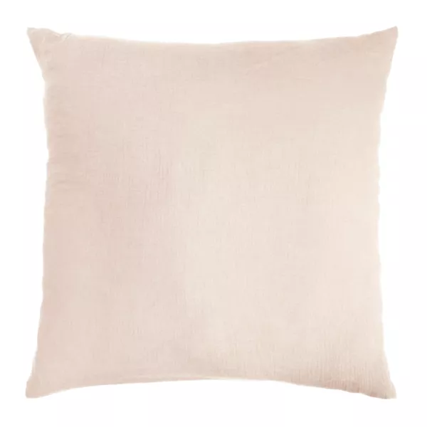 Quadratischer Musselin-Kopfkissenbezug (80 x 80 cm) Ga�a Puderrosa