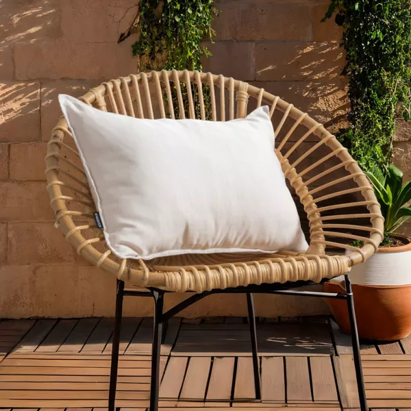 Coussin ext�rieur rectangulaire (40 x 60 cm) Sunset Ecru