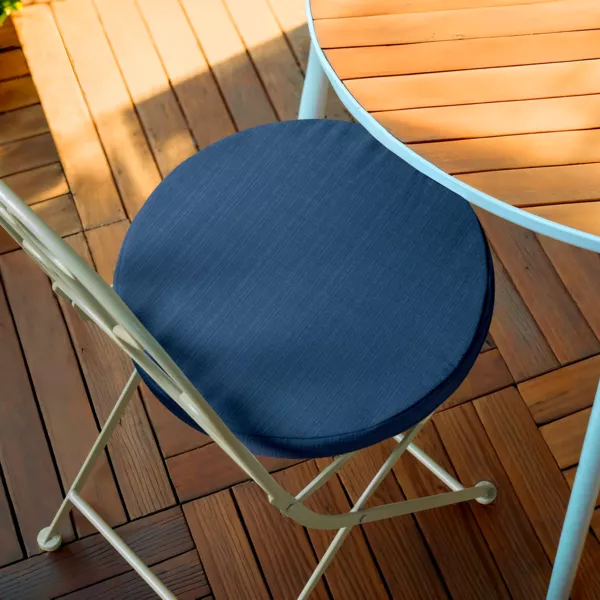 Coussin de chaise ext�rieur rond (40 cm) Sunset Bleu nuit