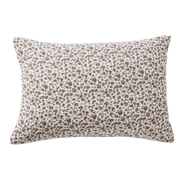 Federa per cuscino letto rettangolare in garza di cotone (50 x 70 cm) Rosa Marrone