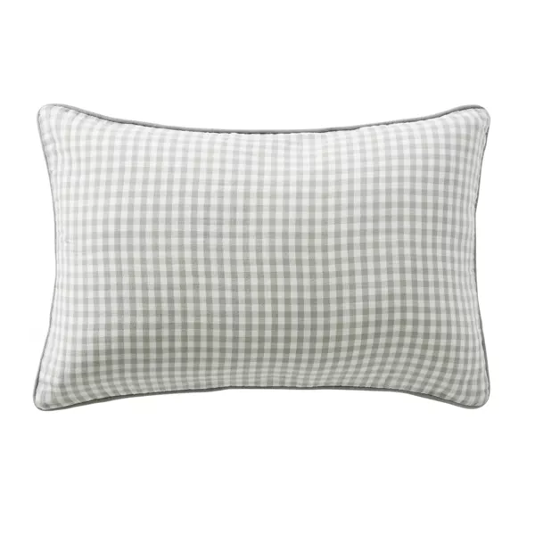 Coj�n rectangular en gasa de algod�n (40 x 60 cm) Ga�a vichy Verde eucalipto
