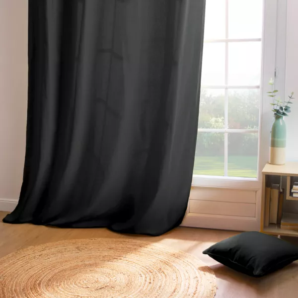 Tenda di cotone (140 x 260 cm) Pixel Nero