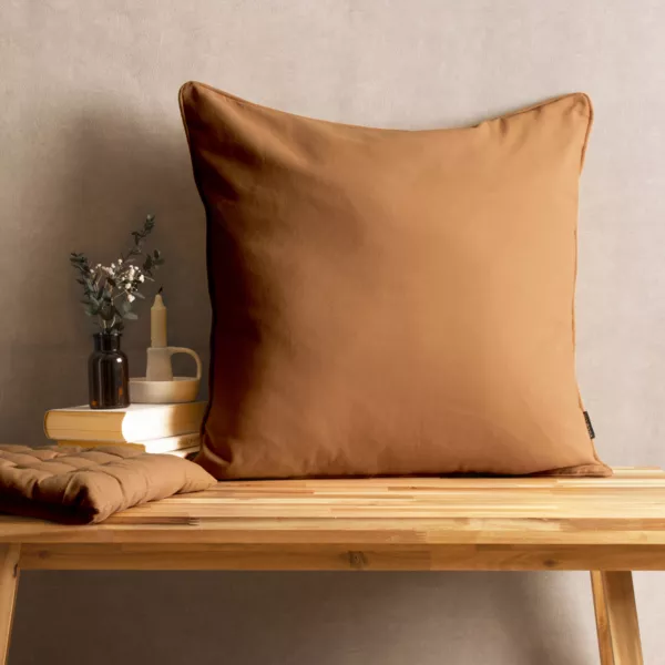 Quadratisches Baumwoll-Kissen (60 x 60 cm) Pixel Camel