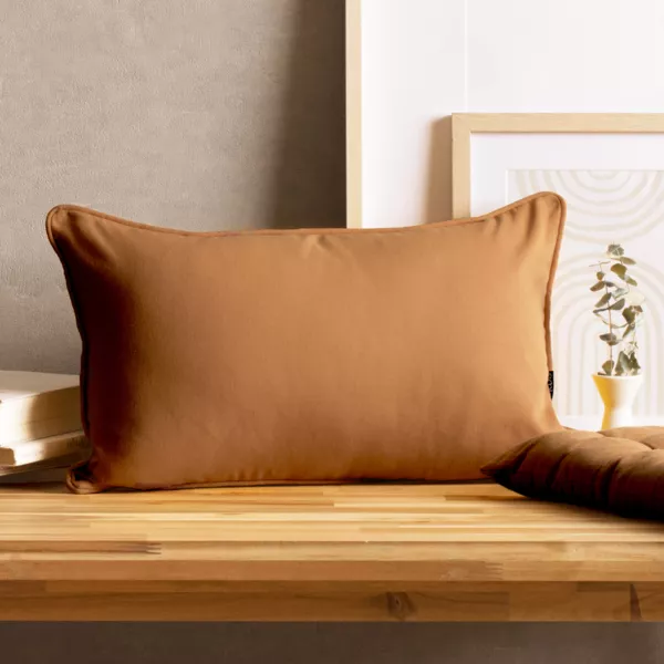 Rechteckiges Baumwoll-Kissen (30 x 50 cm) Pixel Camel