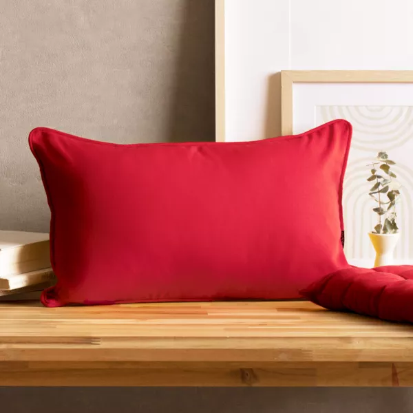 Coj�n rectangular en algod�n (30 x 50 cm) Pixel Rojo