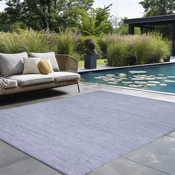 Outdoor-Teppich (160 x 230 cm) Hugo Grau-Wei�