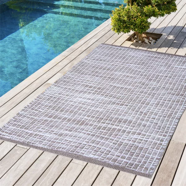 Tapis d'extérieur rectangulaire (50 x 80 cm) Bono Ficelle