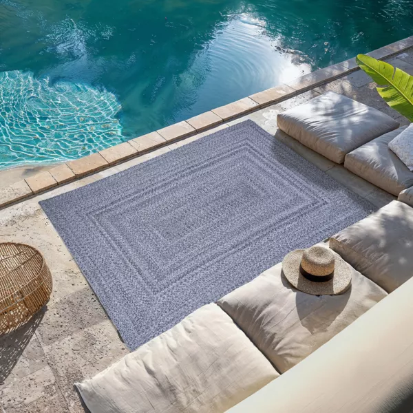 Outdoor-Teppich (120 x 170 cm) Pablo Schwarz-Grau