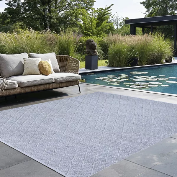 Outdoor-Teppich (160 x 230 cm) Orlando Perlgrau