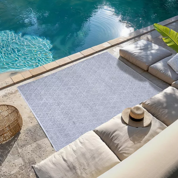 Tapis d'extérieur rectangulaire (120 x 170 cm) Orlando Perle