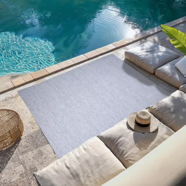 Outdoor-Teppich (120 x 170 cm) L�o Grau meliert