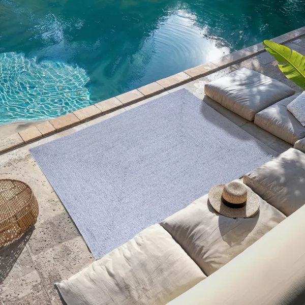 Outdoor-Teppich (120 x 170 cm) Pablo Grau meliert