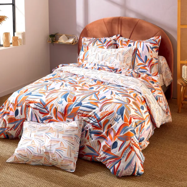 Housse de couette coton (280 x 240 cm) Perroquet Salsa Multicolore