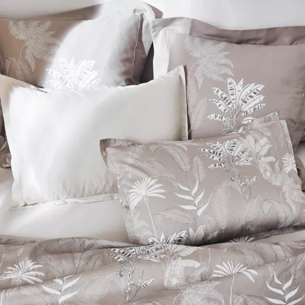 Taie d'oreiller rectangulaire satin de coton (50 x 70 cm) Cayenne Marron