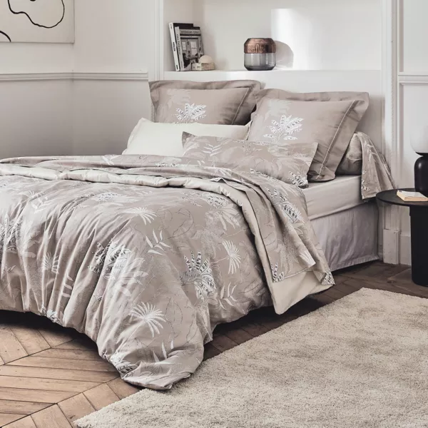 Bettbezug aus Baumwoll-Satin (260 x 240 cm) Cayenne Braun 