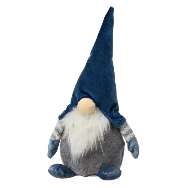 Duende bromista de Navidad (H30 cm) Hugues sombrero puntiagudo Azul